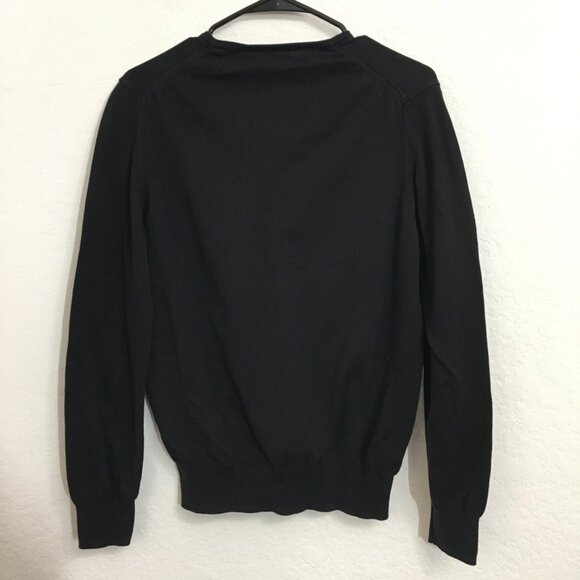 Zara Men V Neck Knit Long Sleeve Size Medium 100% Cotton - Picture 8 of 10